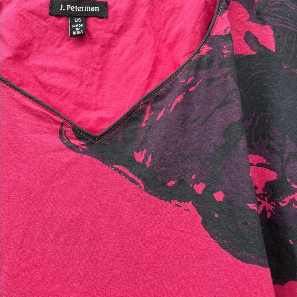 Beautiful 90s vintage pink floral kaftan by J Peterman! - Picture 7 of 7